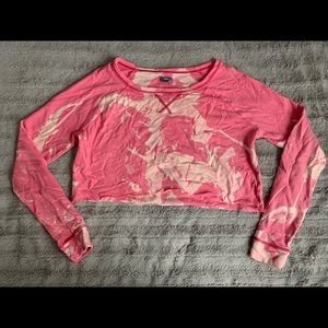 Cropped and Bleached American Eagle Top
